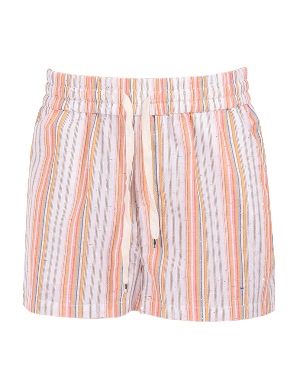 LE SUPERBE Ixtapa Stripes Boxer Short in Multi Shine Product Shot 