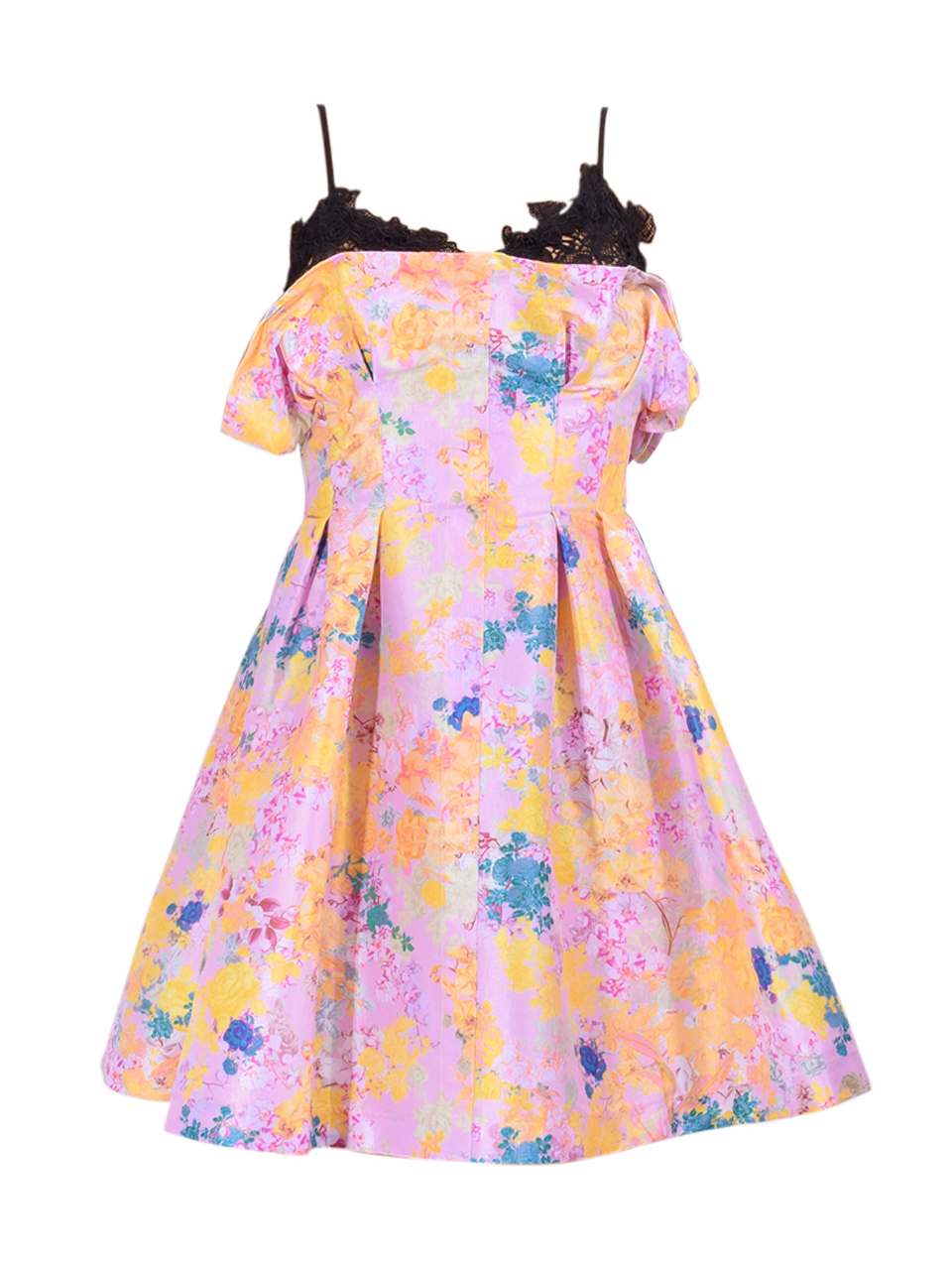 KIKA VARGAS Odile Dress in Pink Orchid Taffeta 