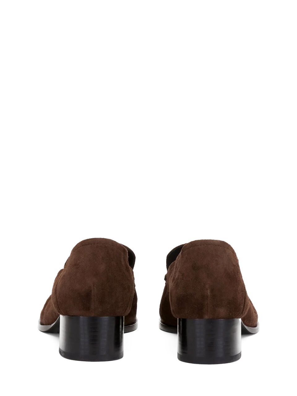 3.1 Phillip Lim Nadia Heeled Loafer in Chocolate Back View 