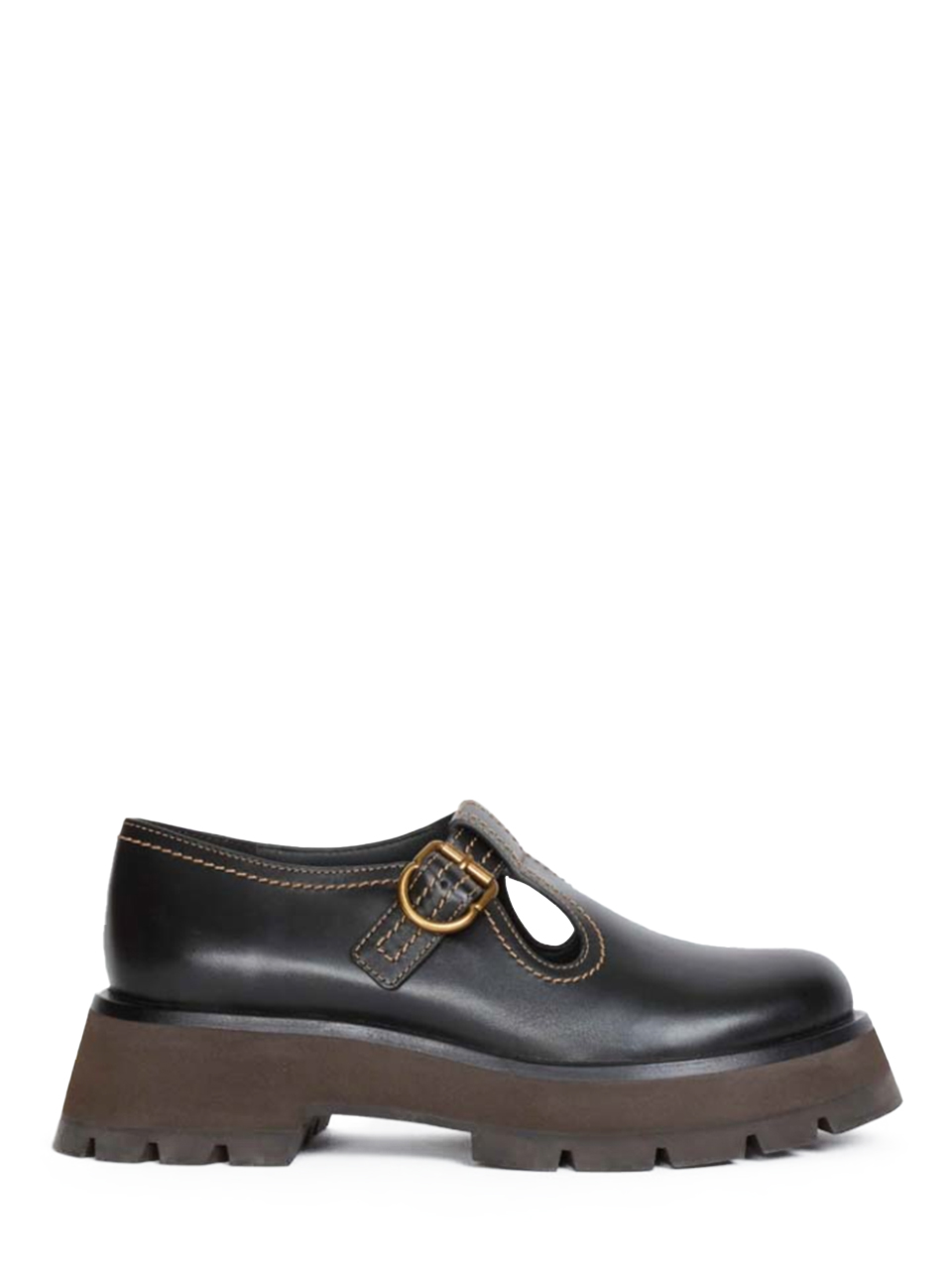 3.1 Phillip Lim Kate Lug Sole Mary Jane in Black Side View 
