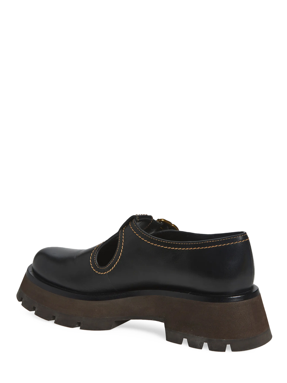 3.1 Phillip Lim Kate Lug Sole Mary Jane in Black Back Side View 