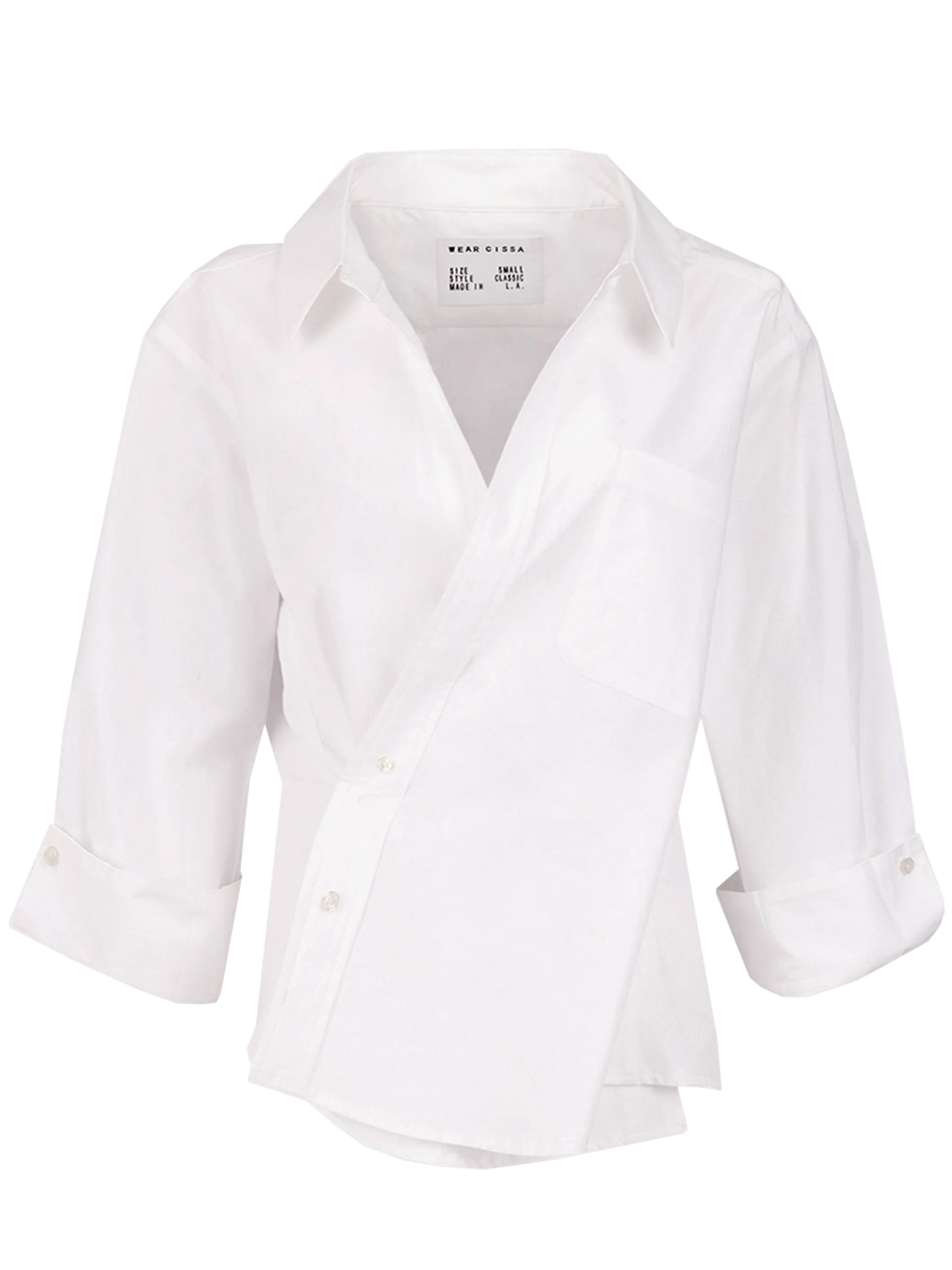 CISSA The Paper Cotton Overshirt in Optic White 

