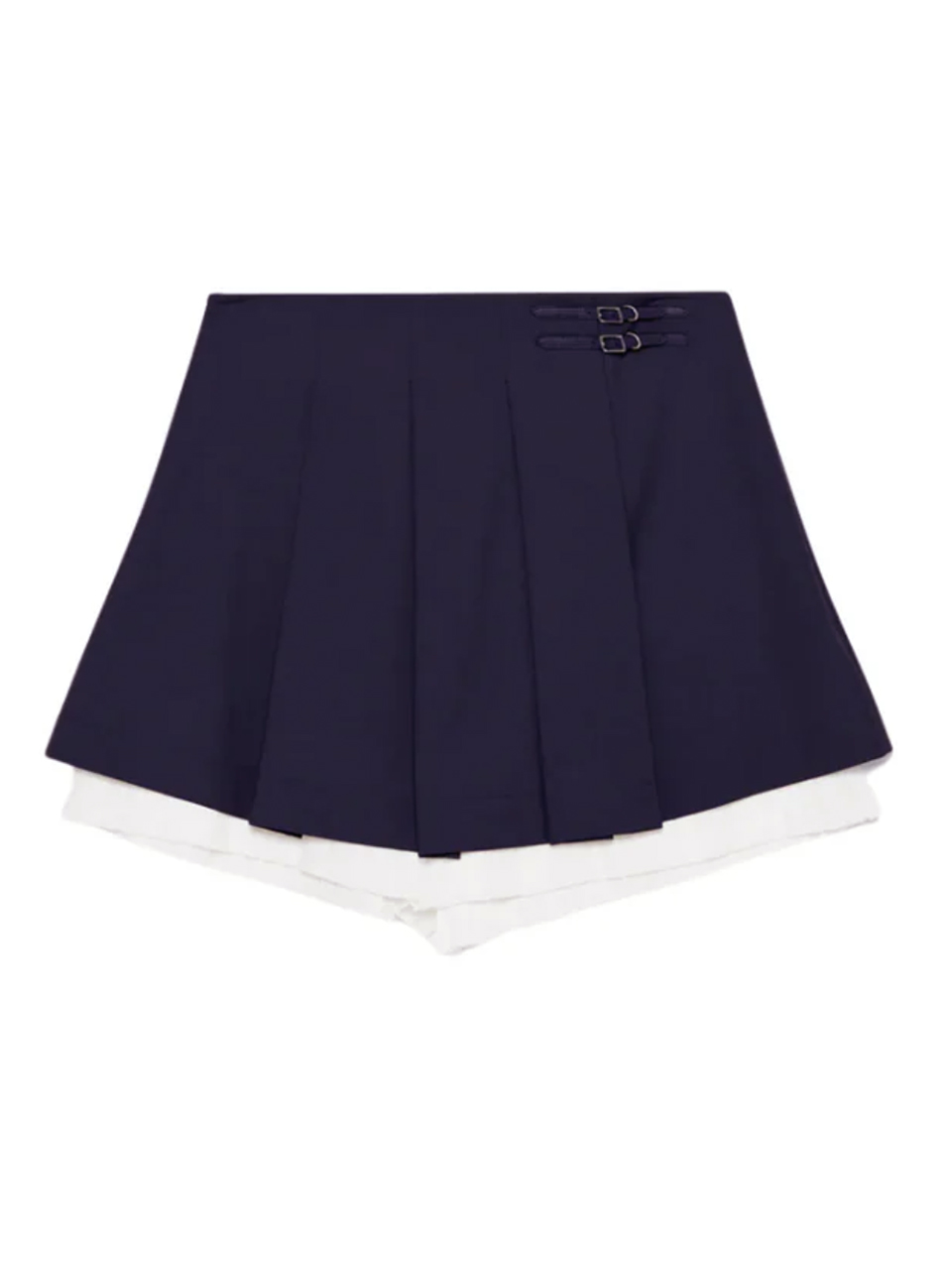 SIMKHAI Suzie Pleated Skort in Midnight 