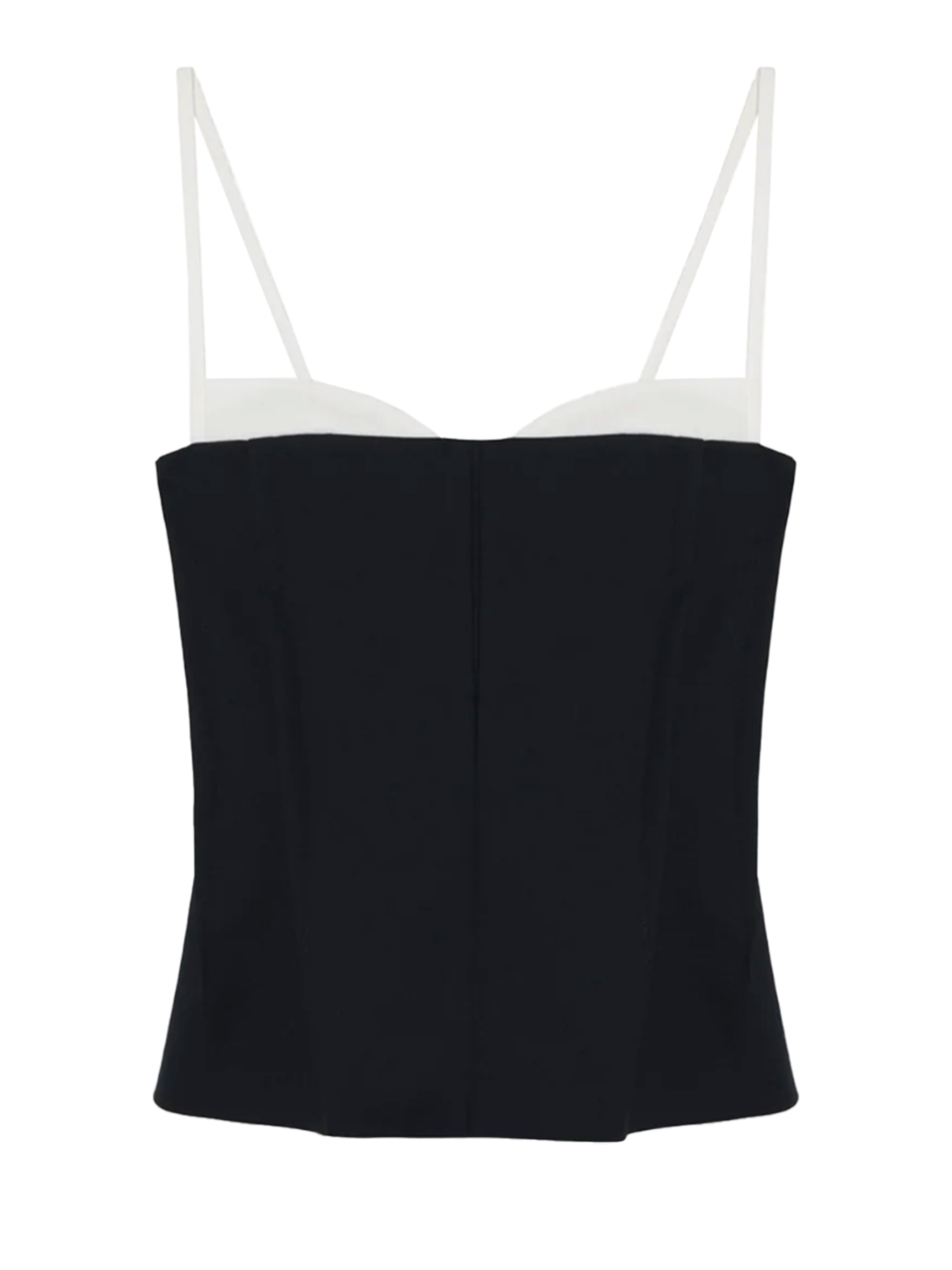 SIMKHAI Charlee Bustier Top in Black Multi Product Shot 