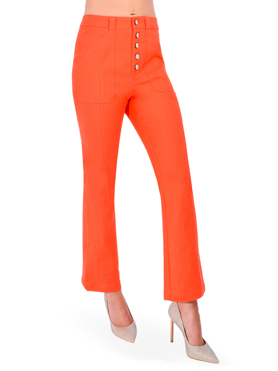 Cinq à Sept Wallace Pant in Cherry Tomato Side View 