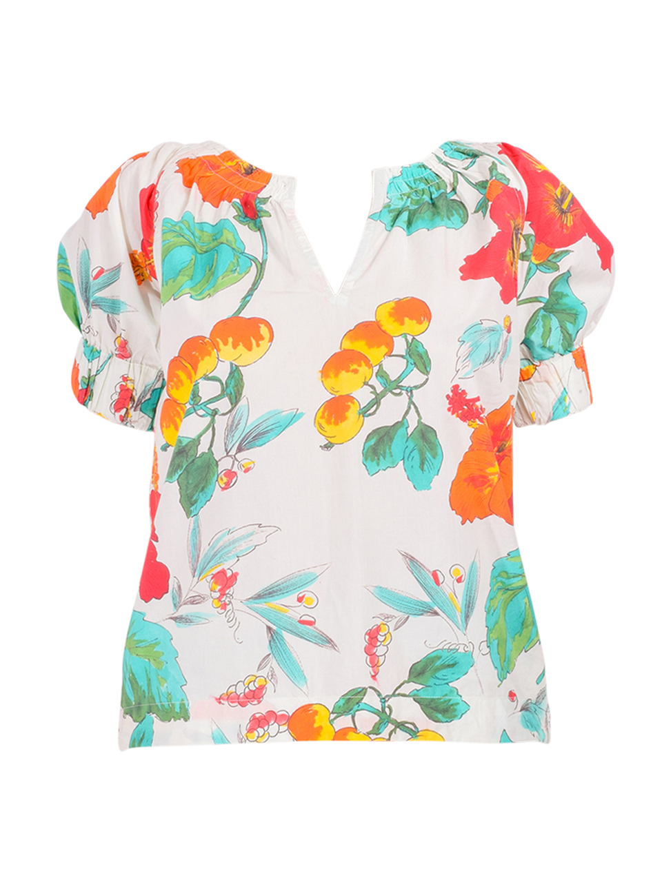 LOVE THE LABEL Dawson Top in Carmela Floral Print Product Shot 