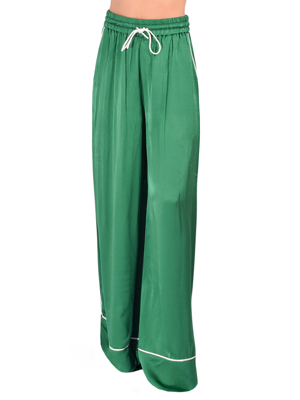 ESSENTIEL ANTWERP Hontgomery Wide-Leg Pants in Madison Blue Front View 