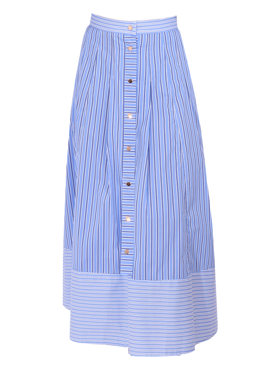 Karina Grimaldi Malaga Striped Skirt in Blue Product Shot 

