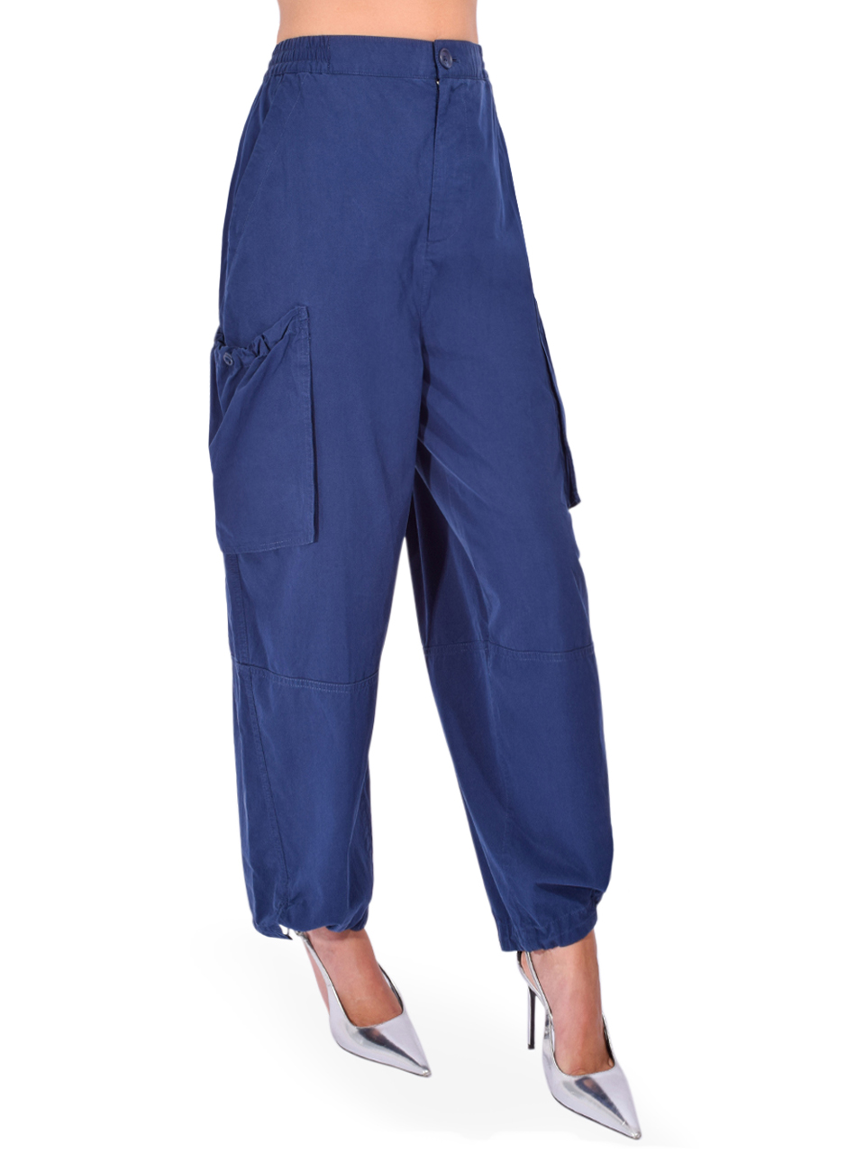SIMKHAI Easton Pull-On Pant in Midnight Side View 