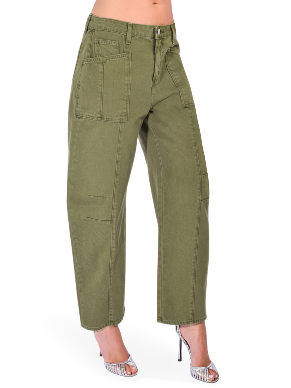 L'Agence Cody High Rise Rodeo Jeans in Brigade Side View 