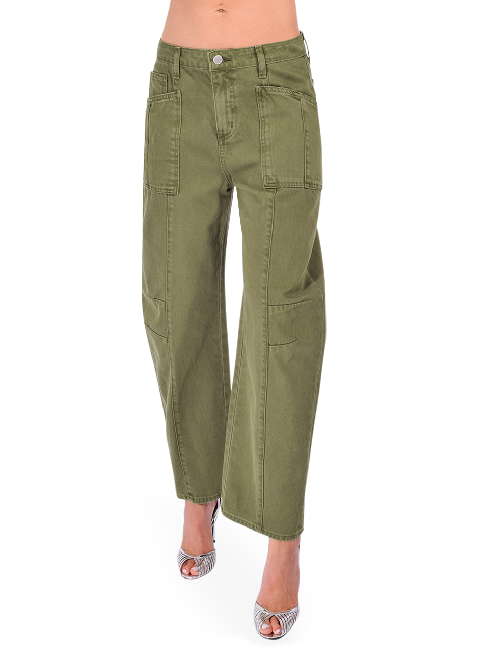 L'Agence Cody High Rise Rodeo Jeans in Brigade Front View 