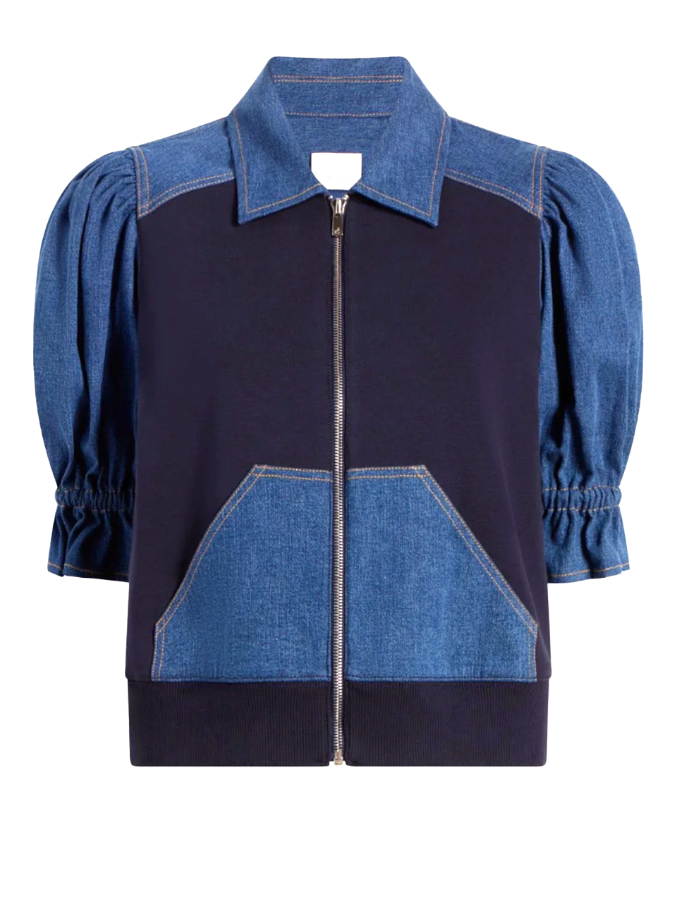 Cinq à Sept Susan Jacket in Ruisseau Navy Product Shot