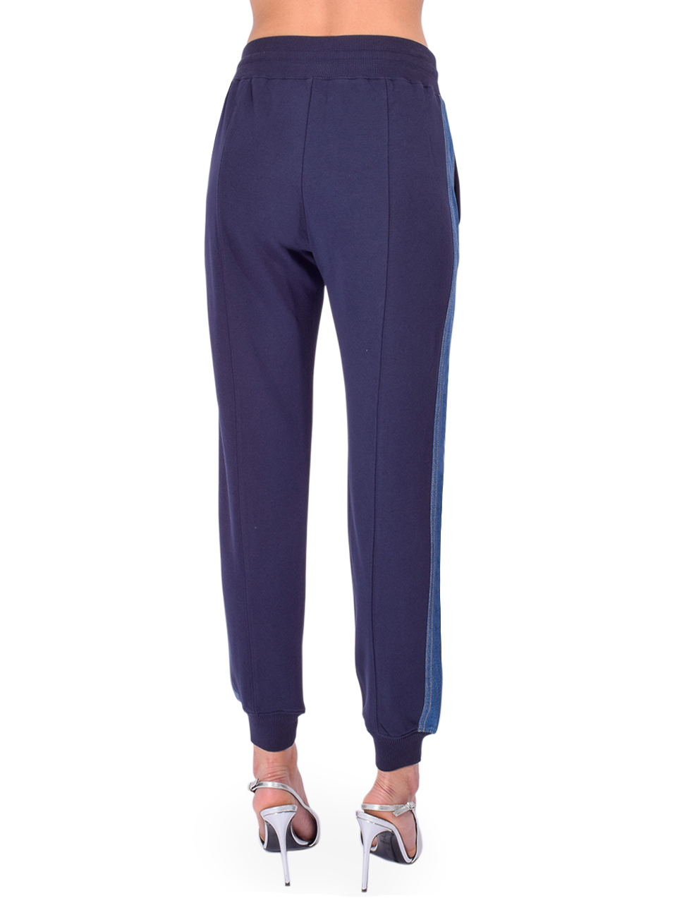 Cinq à Sept Susan Pant in Ruisseau Navy Back View 