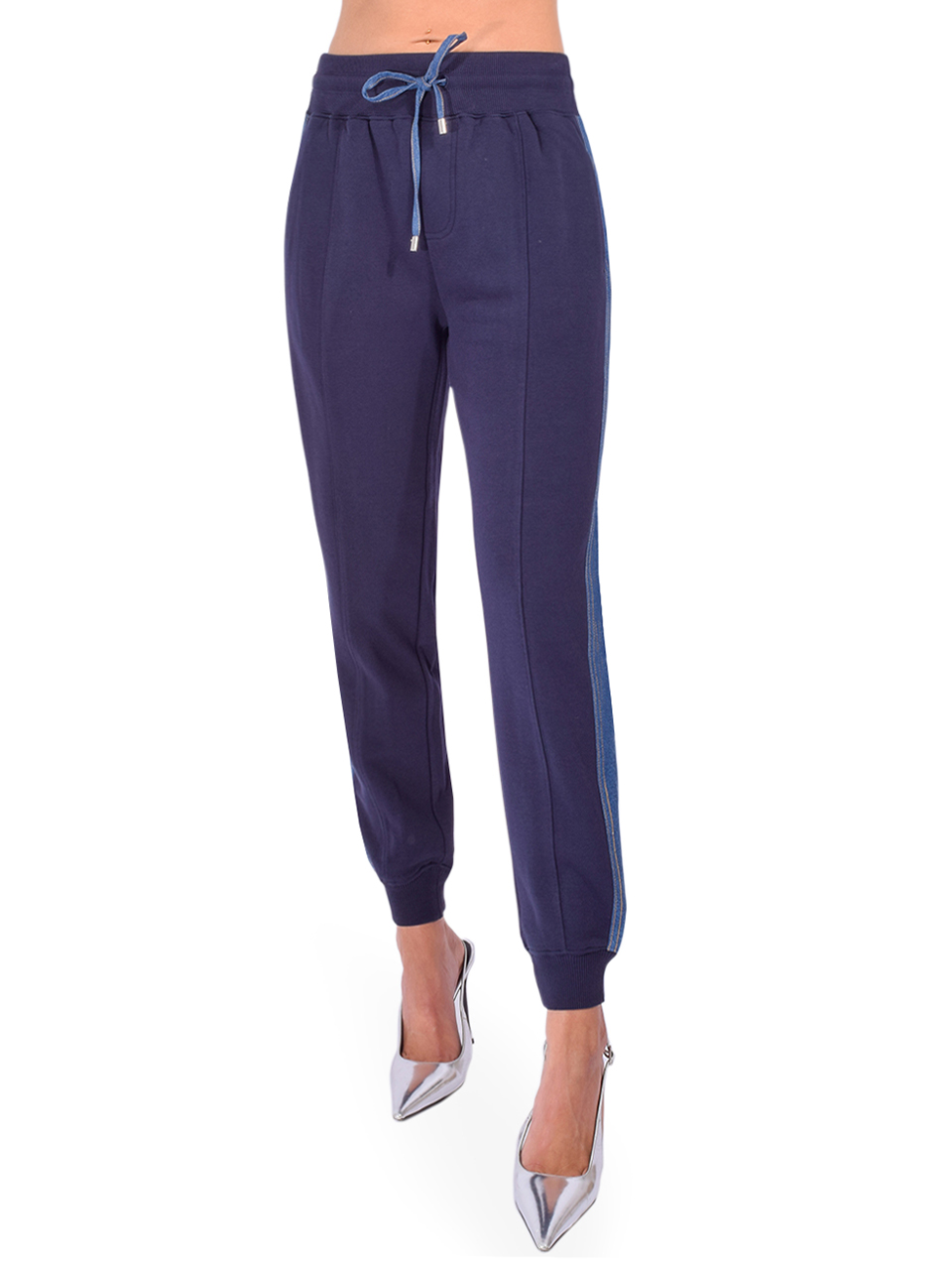 Cinq à Sept Susan Pant in Ruisseau Navy Front View 