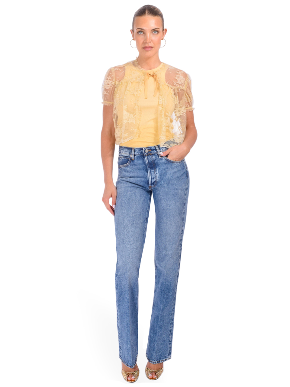FRAME The Vertical Jean in Knock Out Full Outfit 