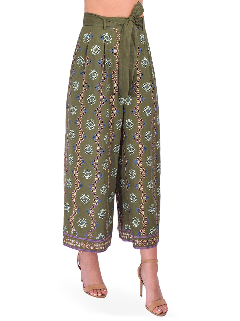 CHRISTY LYNN Archer Pant in Capri Olive Side View 
