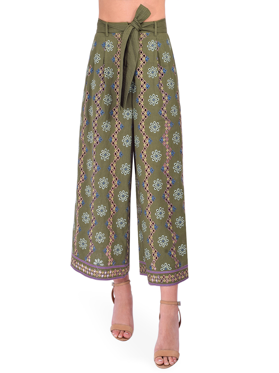 CHRISTY LYNN Archer Pant in Capri Olive Front View 