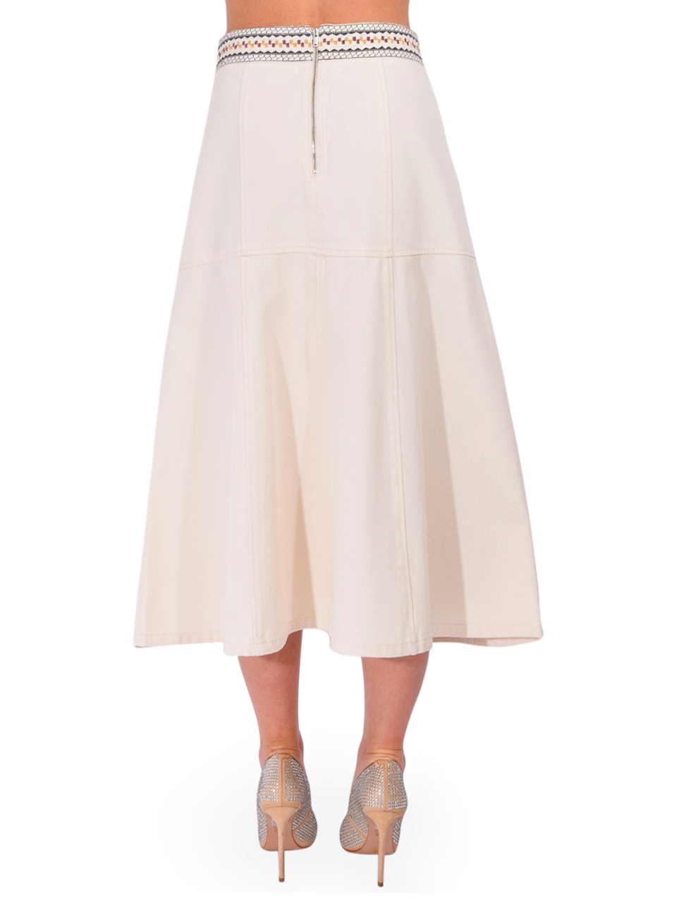 CHRISTY LYNN Solange Skirt in Ecru Mosaic