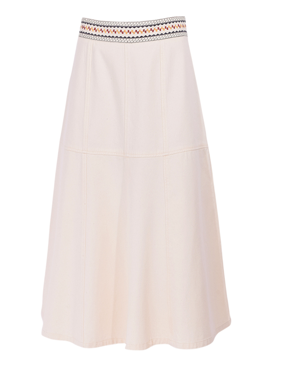 CHRISTY LYNN Solange Skirt in Ecru Mosaic Product Shot 