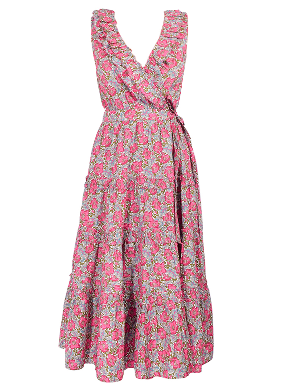 LOVE THE LABEL Remy Sleeveless Maxi Dress in Millie Francesca Liberty Print Product Shot 