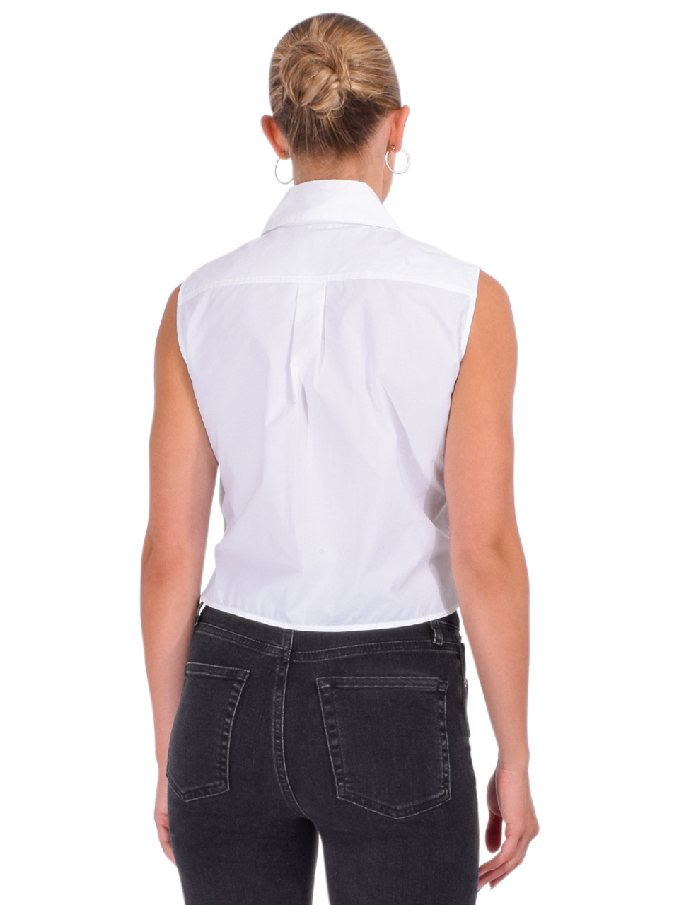 FRAME The Prep Shirt in White Back View 