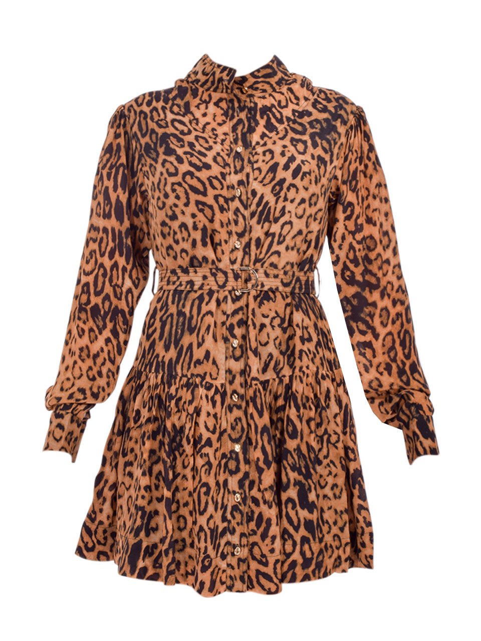 KARINA GRIMALDI Mia Leopard Print Mini Dress Product Shot 