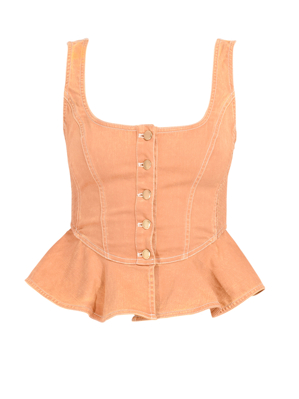 LOVE THE LABEL Eva Top in Biscuit Product Shot 