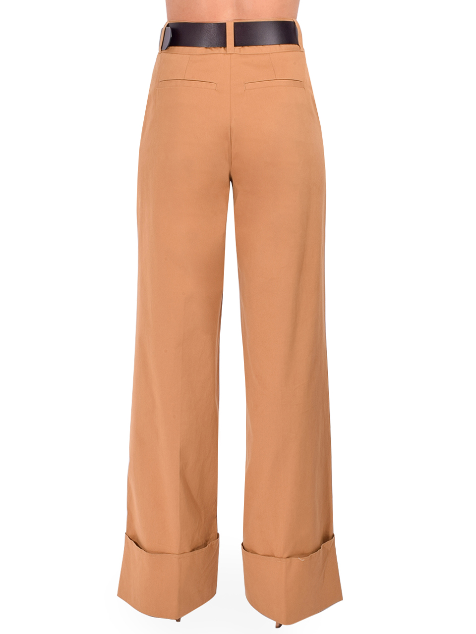 Cinq A Sept Shilo Pant in Brown Sandstone Back View 