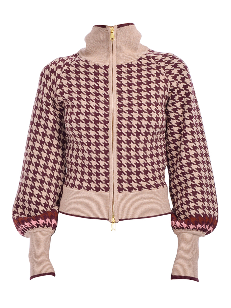 Cara Cara Lyss Jacket in Houndstooth Multi Taupe Product Shot 