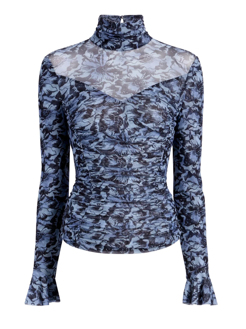 Cinq A Sept Graphic Cosmos Lucy Top in Iris Cloud