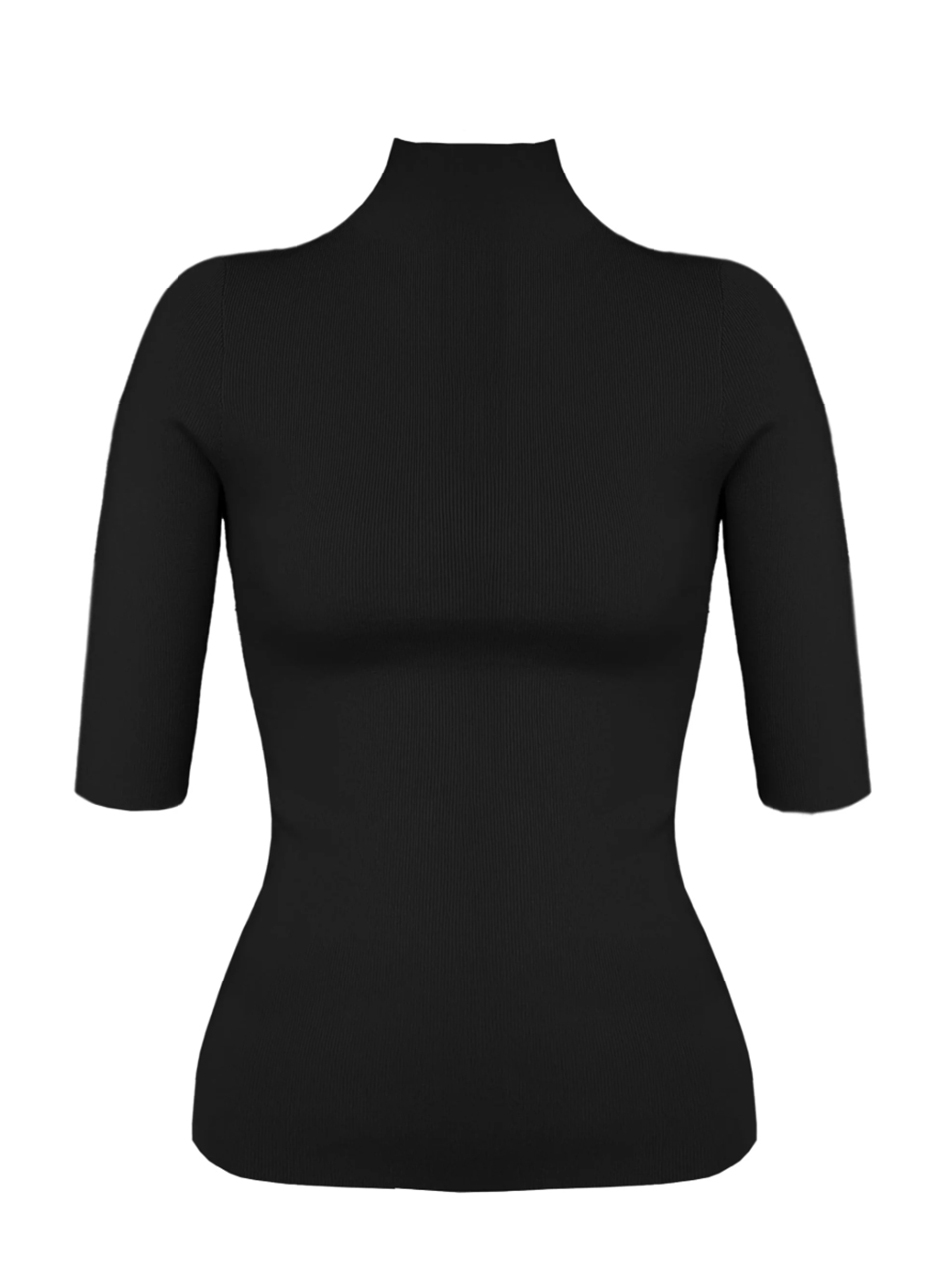 LE SUPERBE Beatnik Staple Knit Top in Black