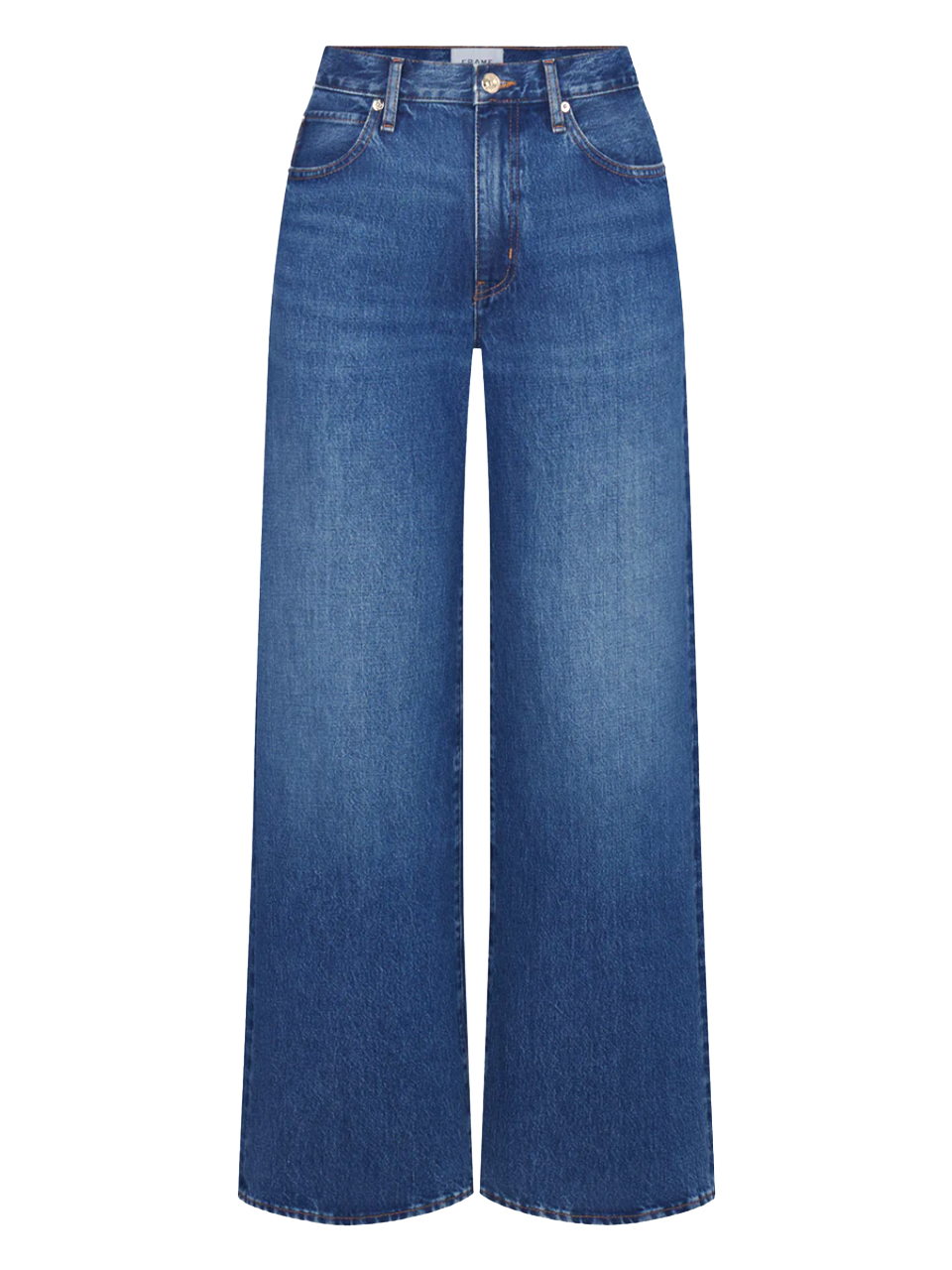 Frame Stroll Jeans in Blue Partridge Product Shot 
