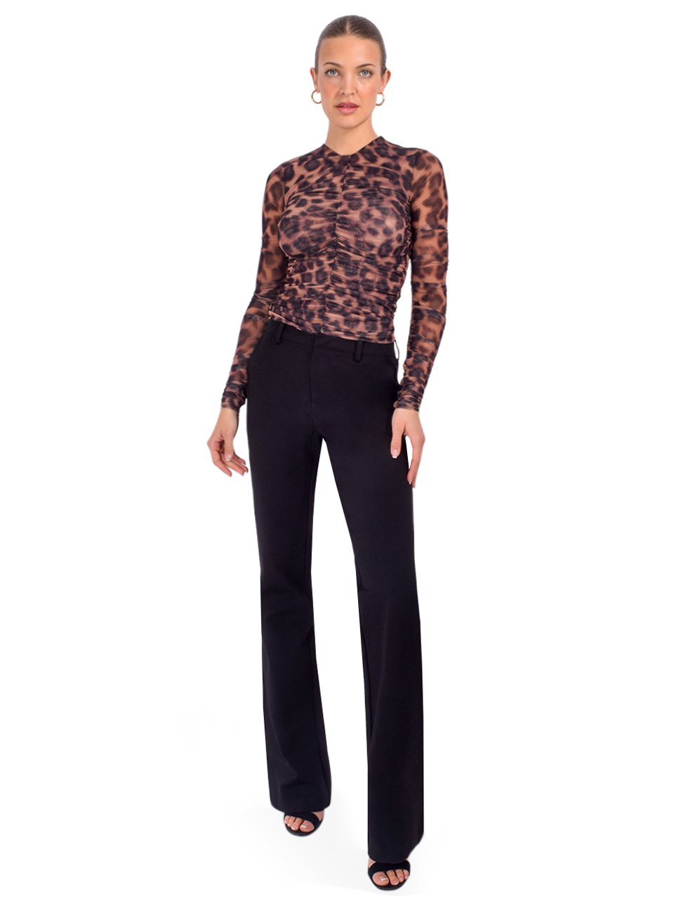 SER.O.YA Kristen Perfect Work Trouser in Black Full Outfit 