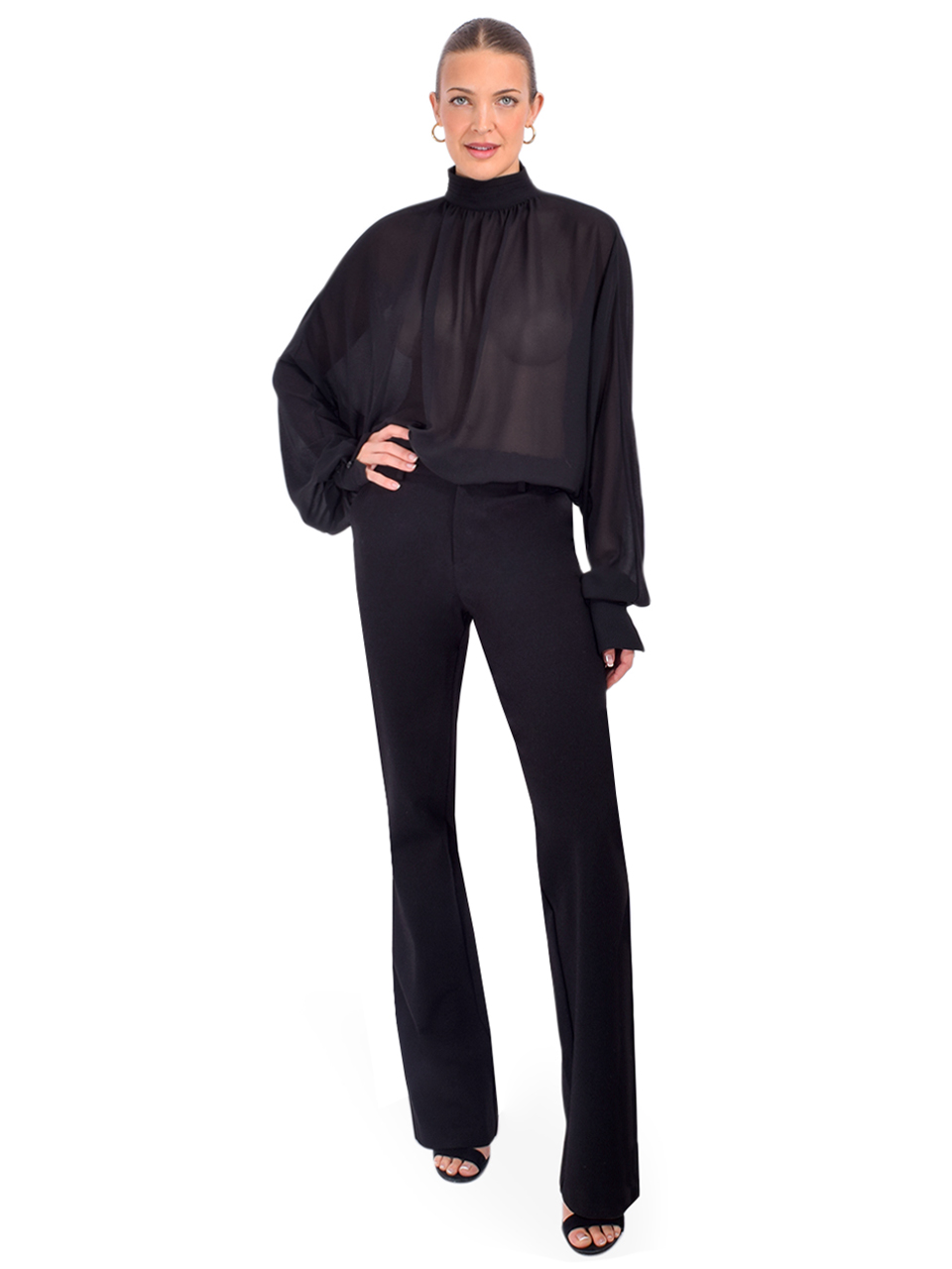 SER.O.YA Farran Blouse in Black Full Outfit 