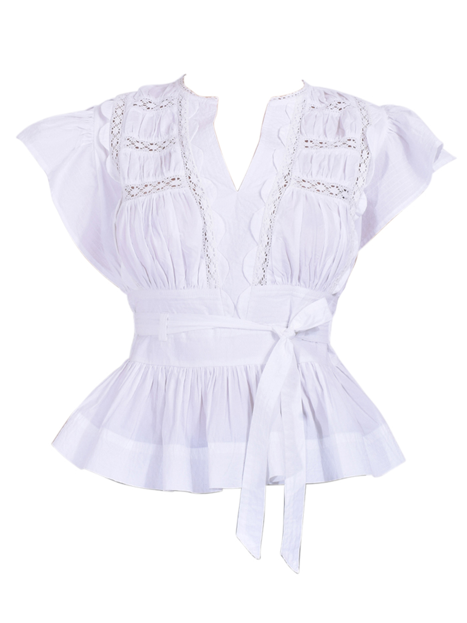 LOVE THE LABEL Madelyn Top in White Product Shot 