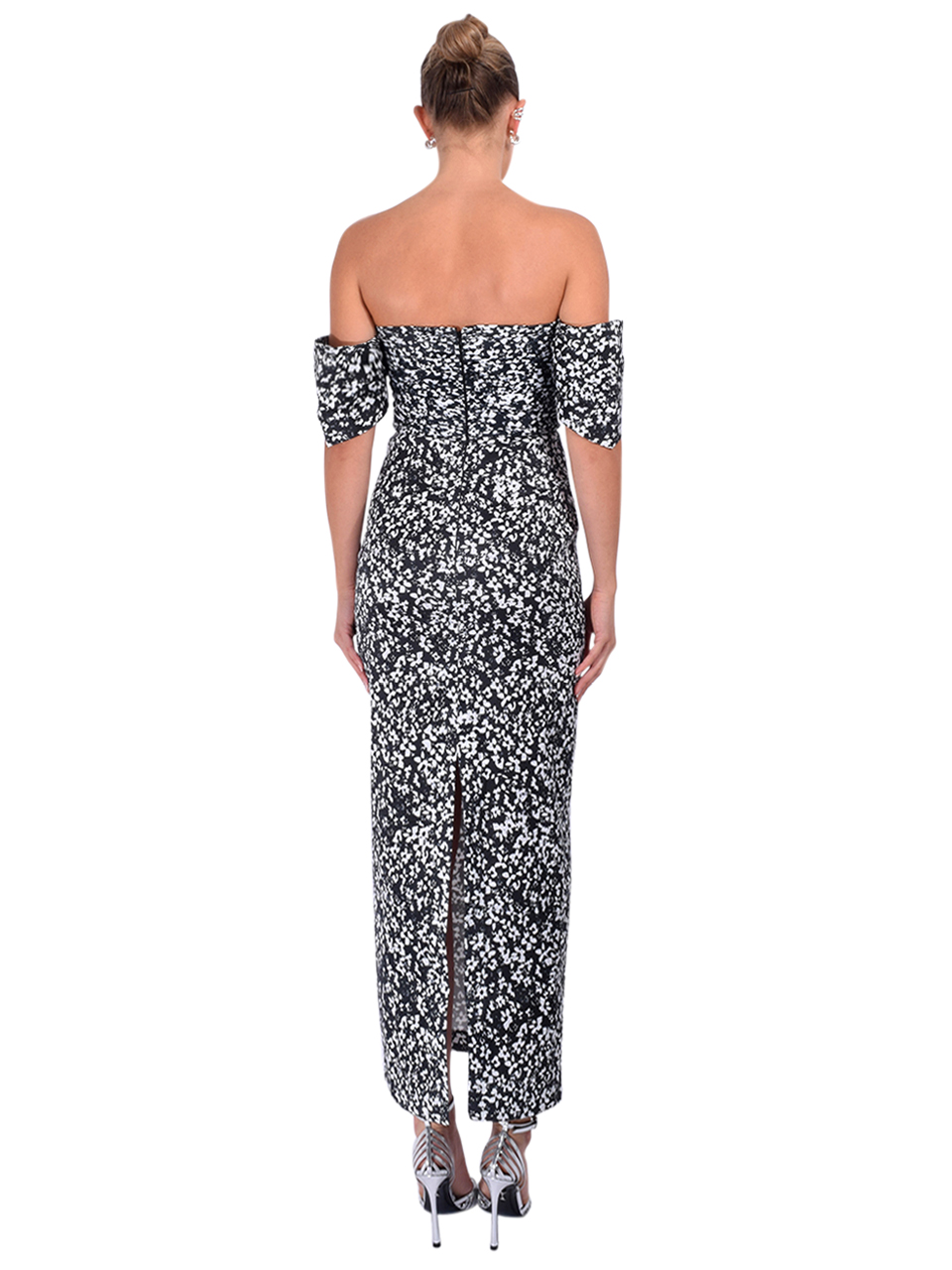 KIKA VARGAS Adele Daisy Dress in Midnight Back View 