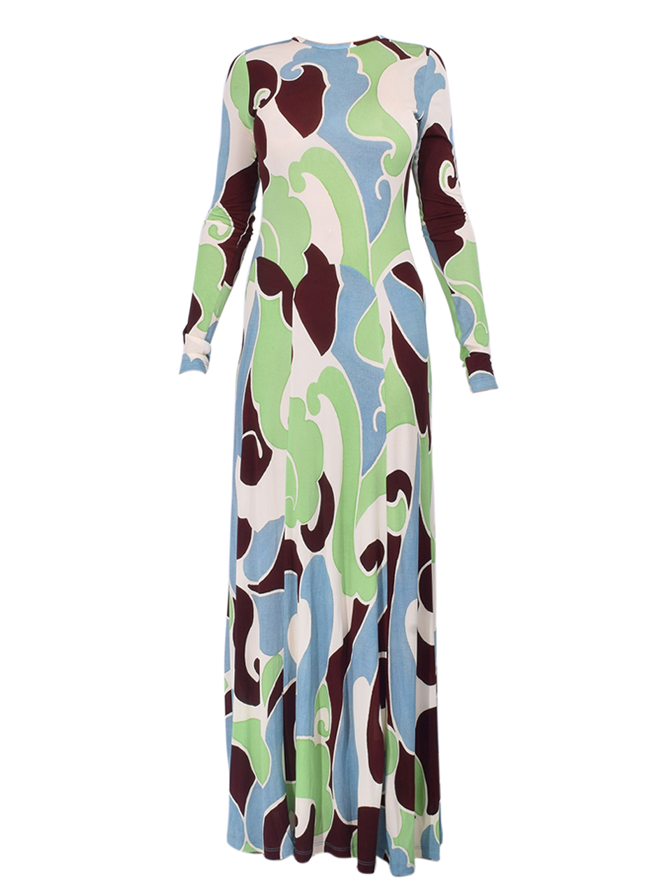 CARA CARA Aspen Dress in Petal Wave Mint Product Shot 