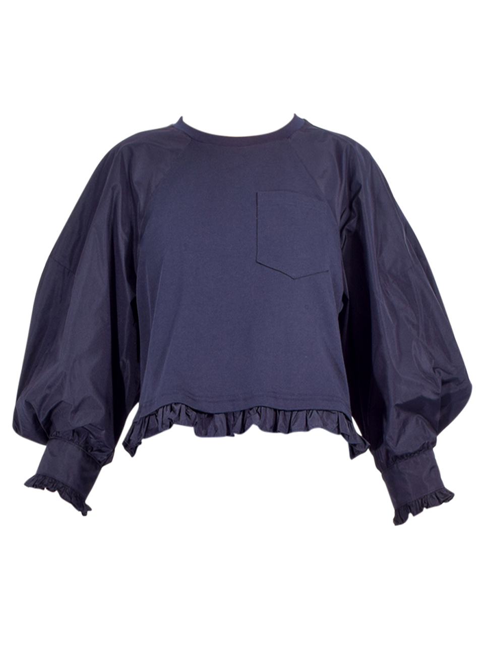 CINQ À SEPT Valentine Top in Navy Product Shot 

