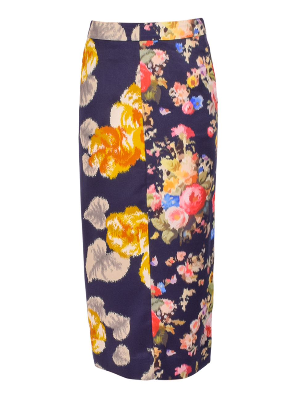 ESSENTIEL ANTWERP Jonsea Midi Pencil Skirt in Floral Multi Product Shot 