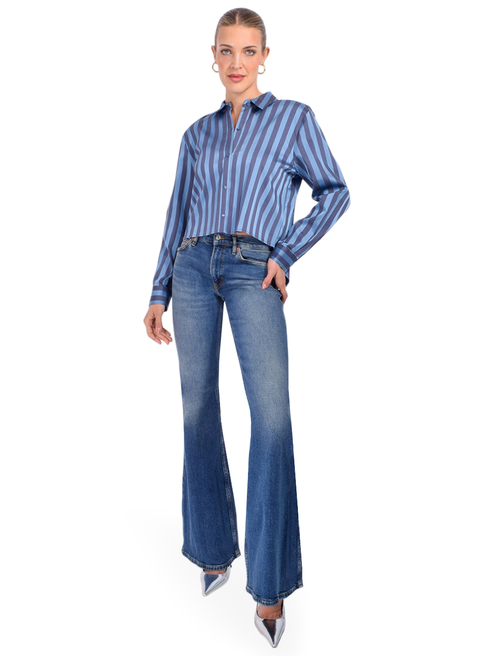 RE/DONE Strutter Jean in Sonoma Indigo Full Outfit 