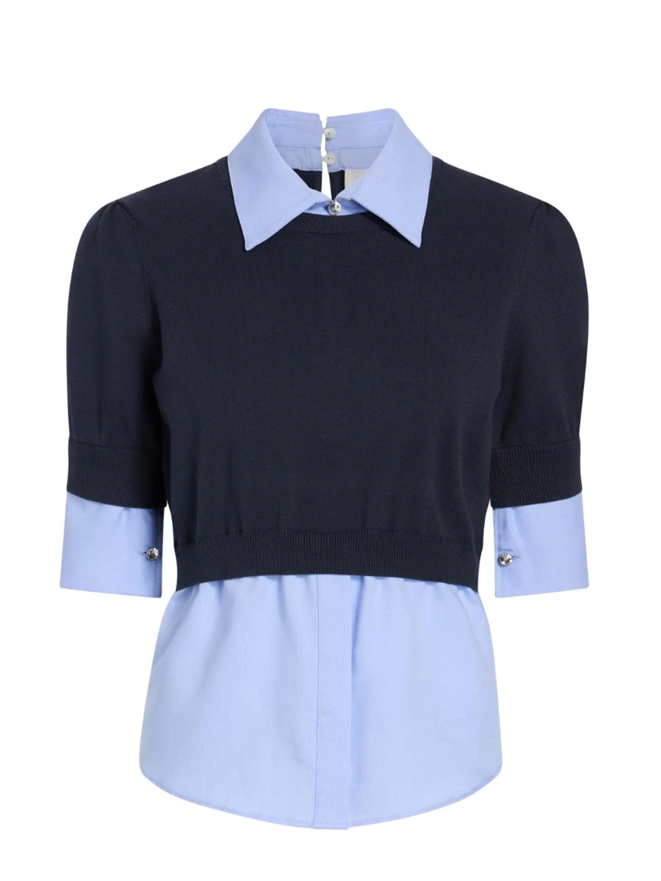 CINQ À SEPT Capucine Top in Blue Product Shot 
