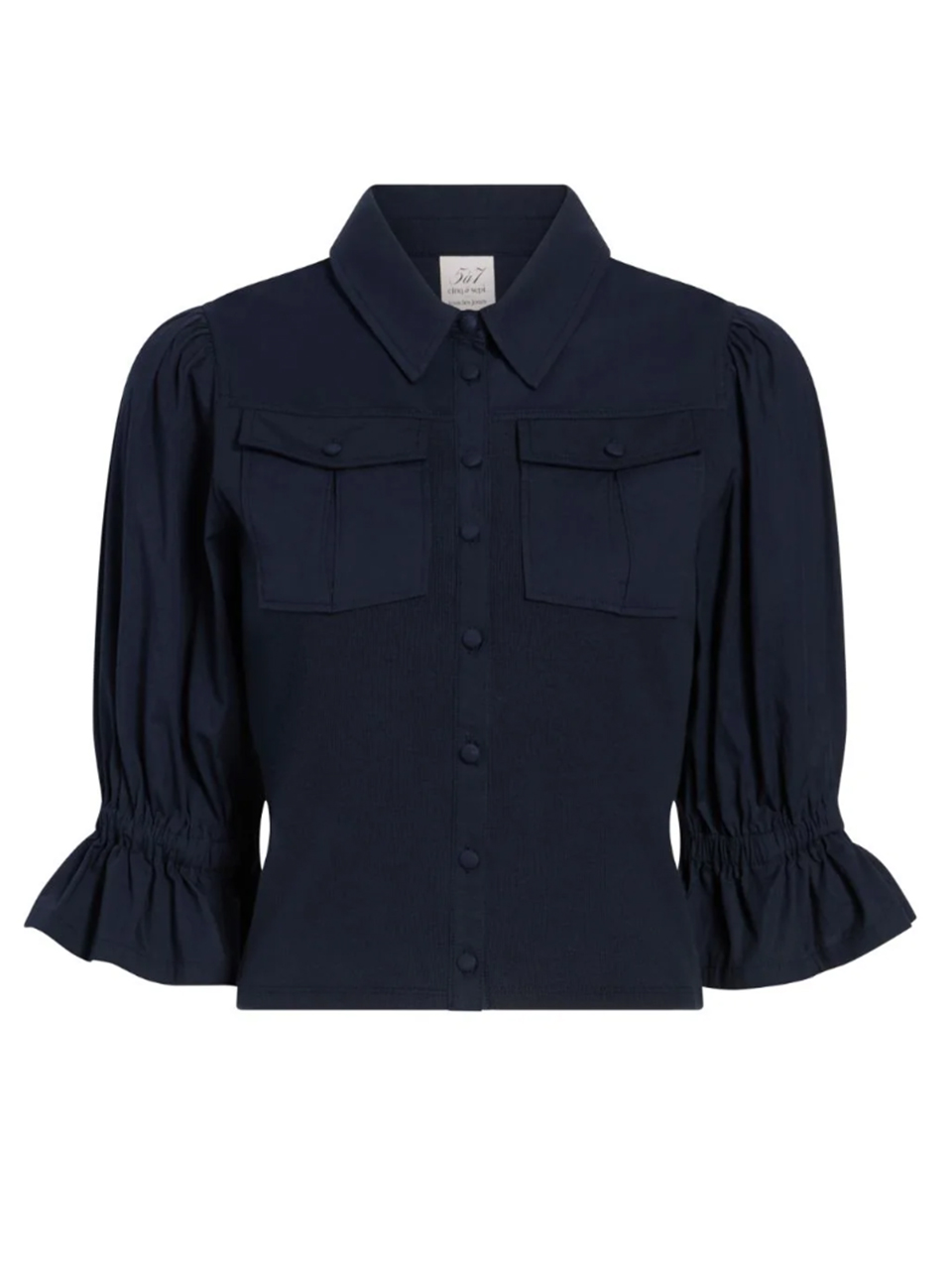 CINQ À SEPT Lyric Top in Navy