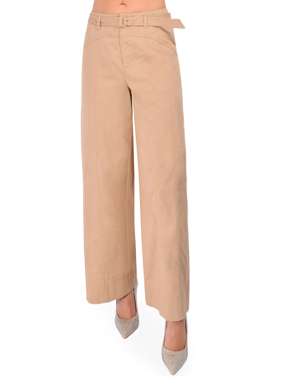 CINQ À SEPT Elliott Pant in Khaki Front View 