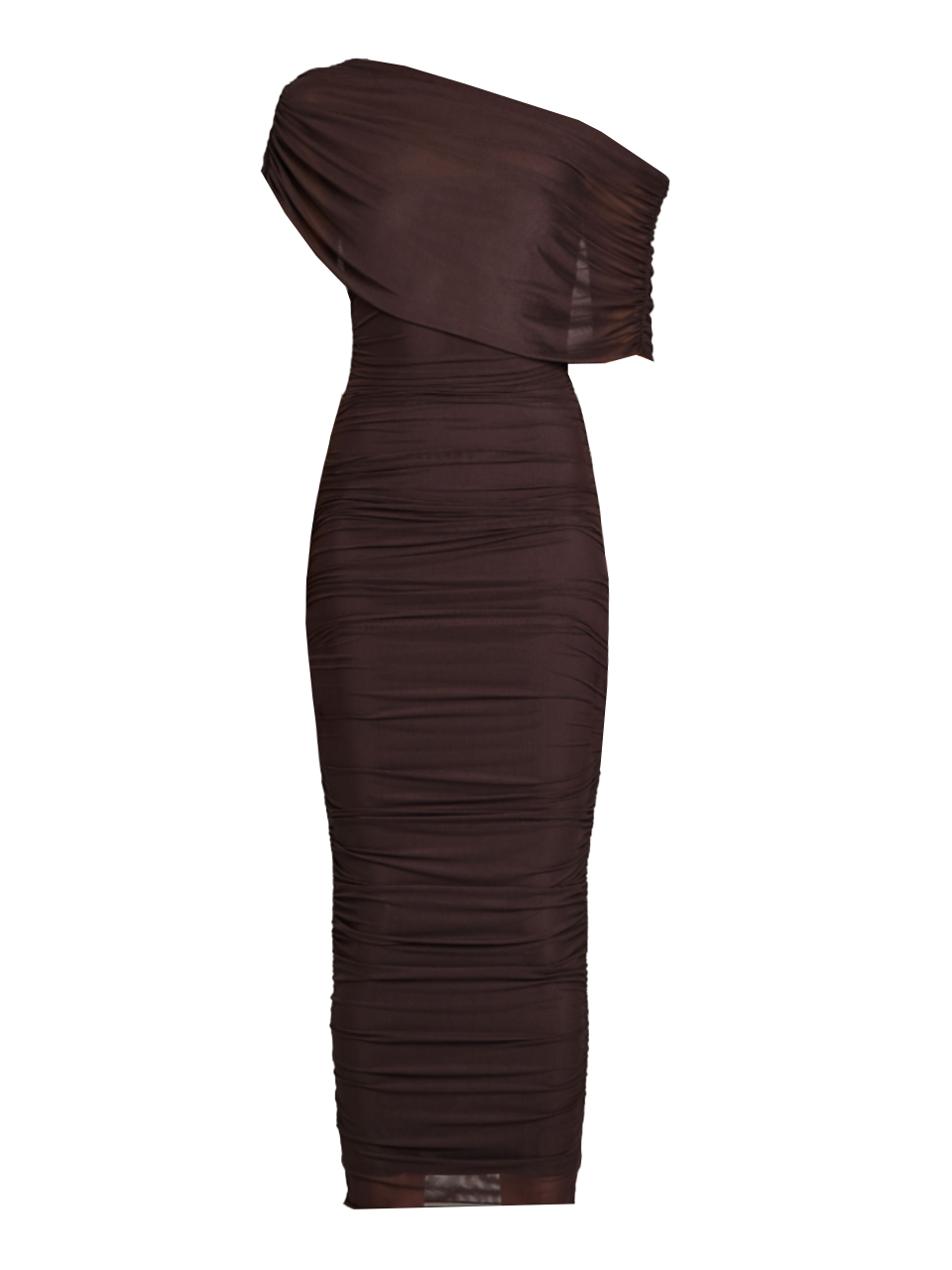 SER.O.YA Nyssa Mesh Dess in Ash Brown Product Shot 
