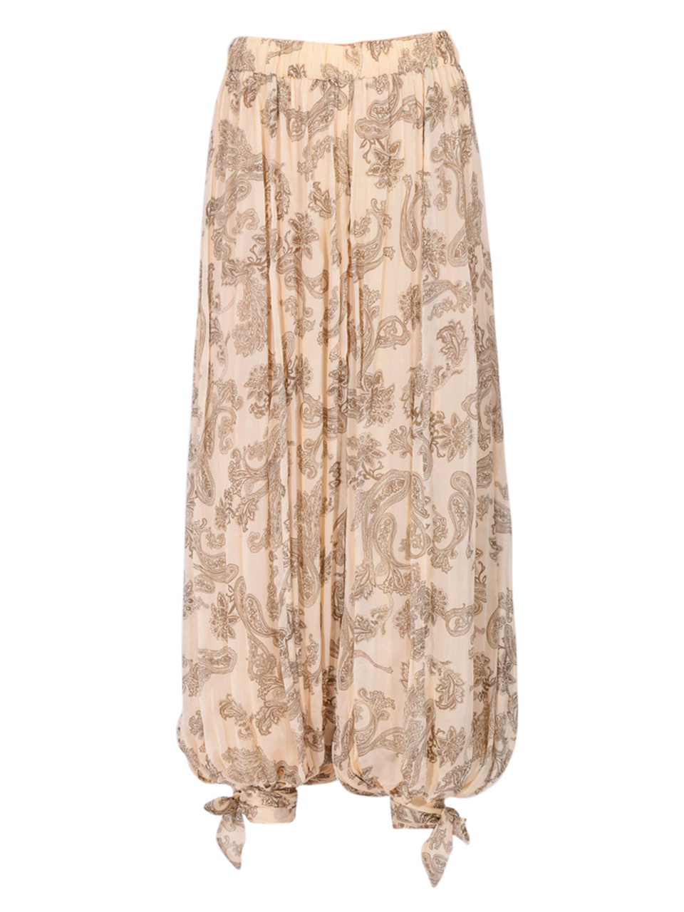 HEMANT & NANDITA Dani Harem Pants in Ivory Multi Product Shot 