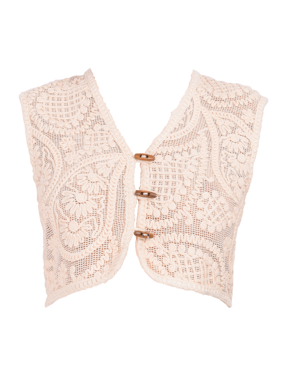 SABINA MUSAYEV Pasha Vest in Ecru Product Shot 