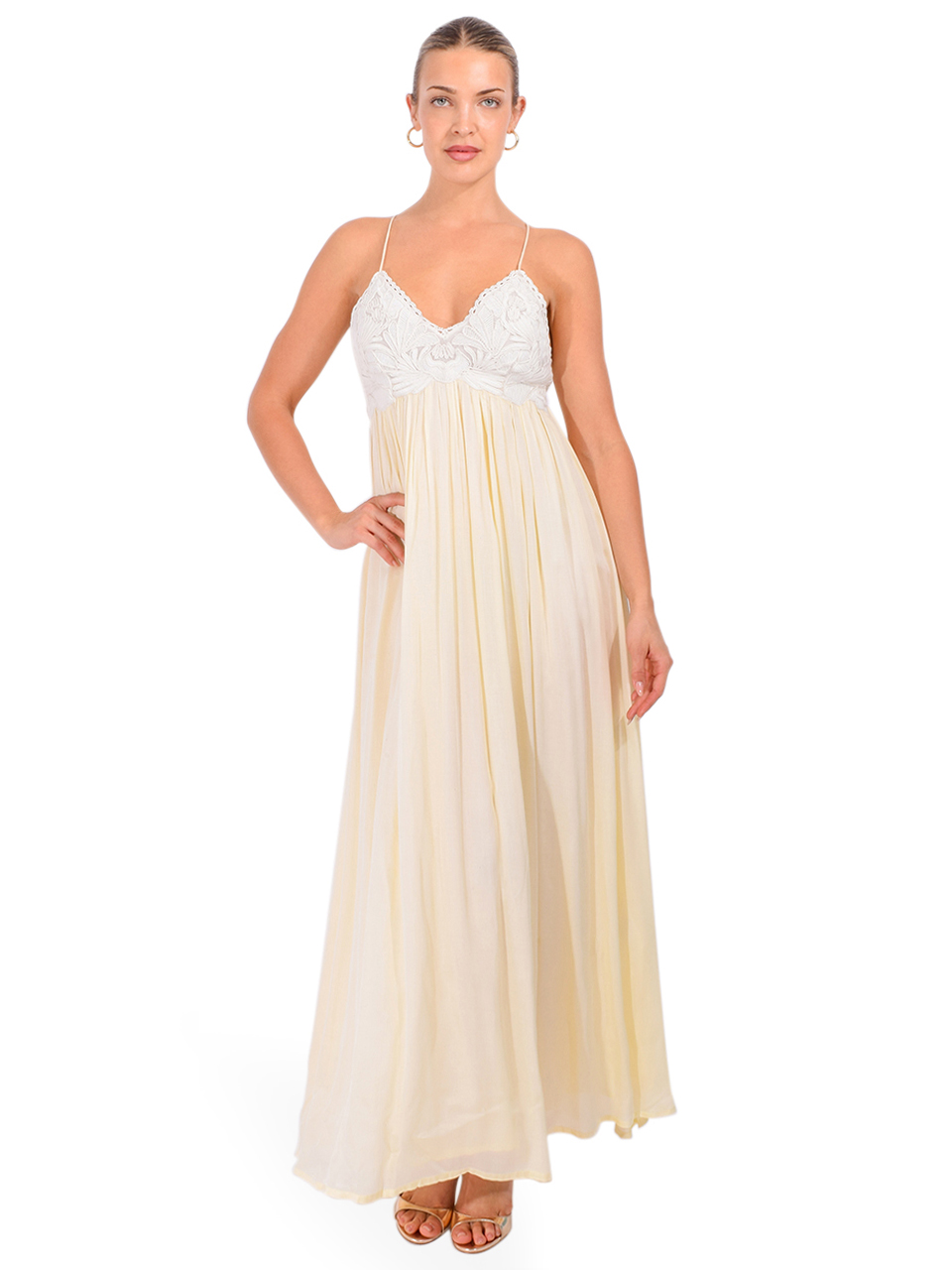 LOUISE MISHA Ysolde Dress in Yellow, Women's Designer Maxi Dress