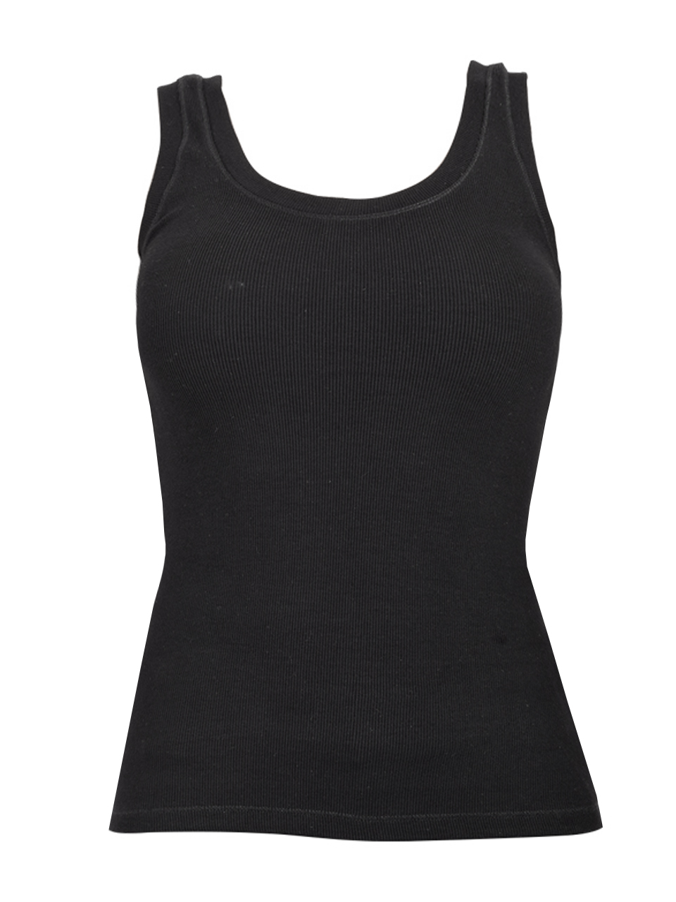 E MARIE The Everyday Tank in Black Product Shot 
