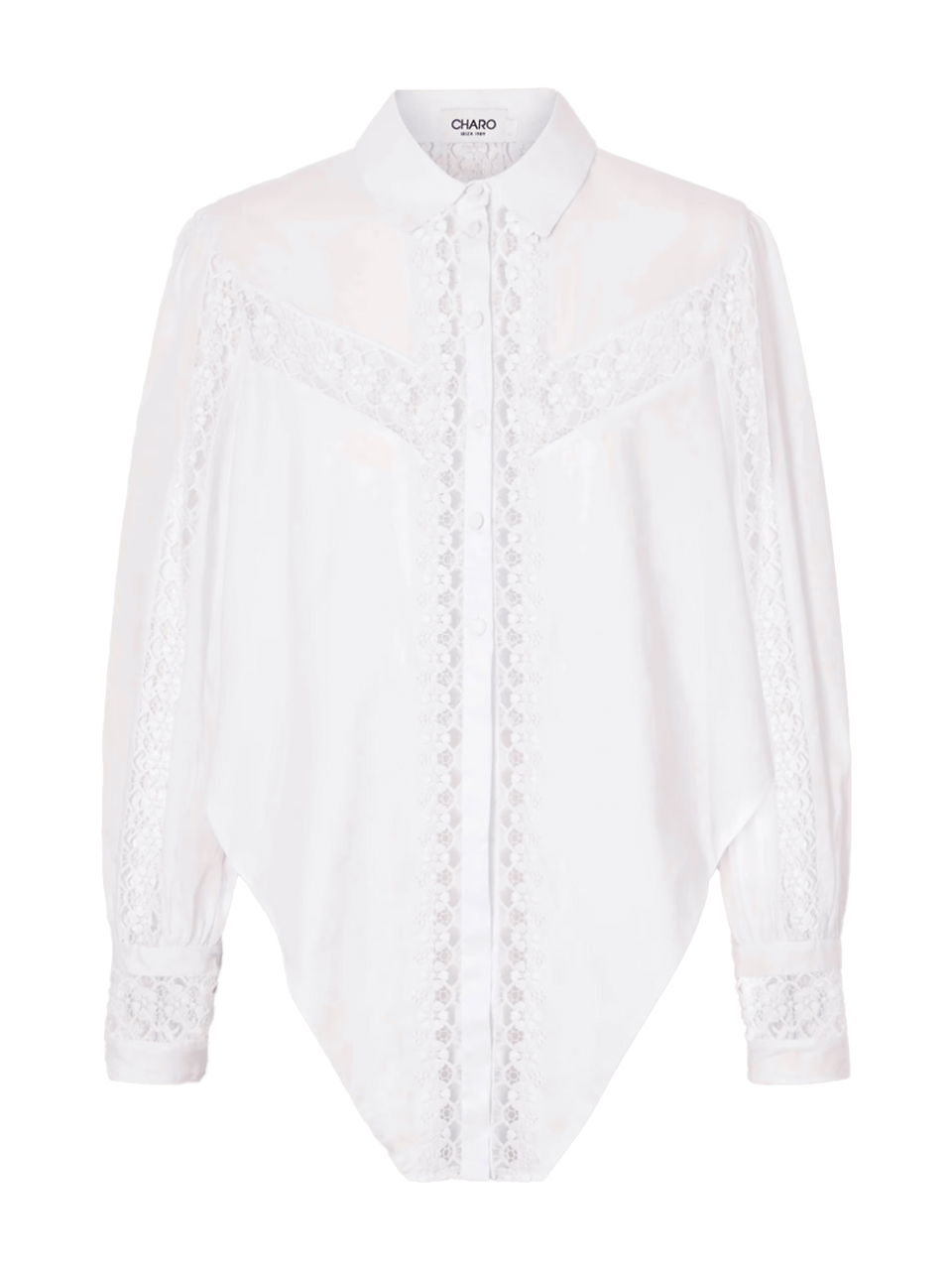 CHARO RUIZ Devi Blouse in White Product Shot

