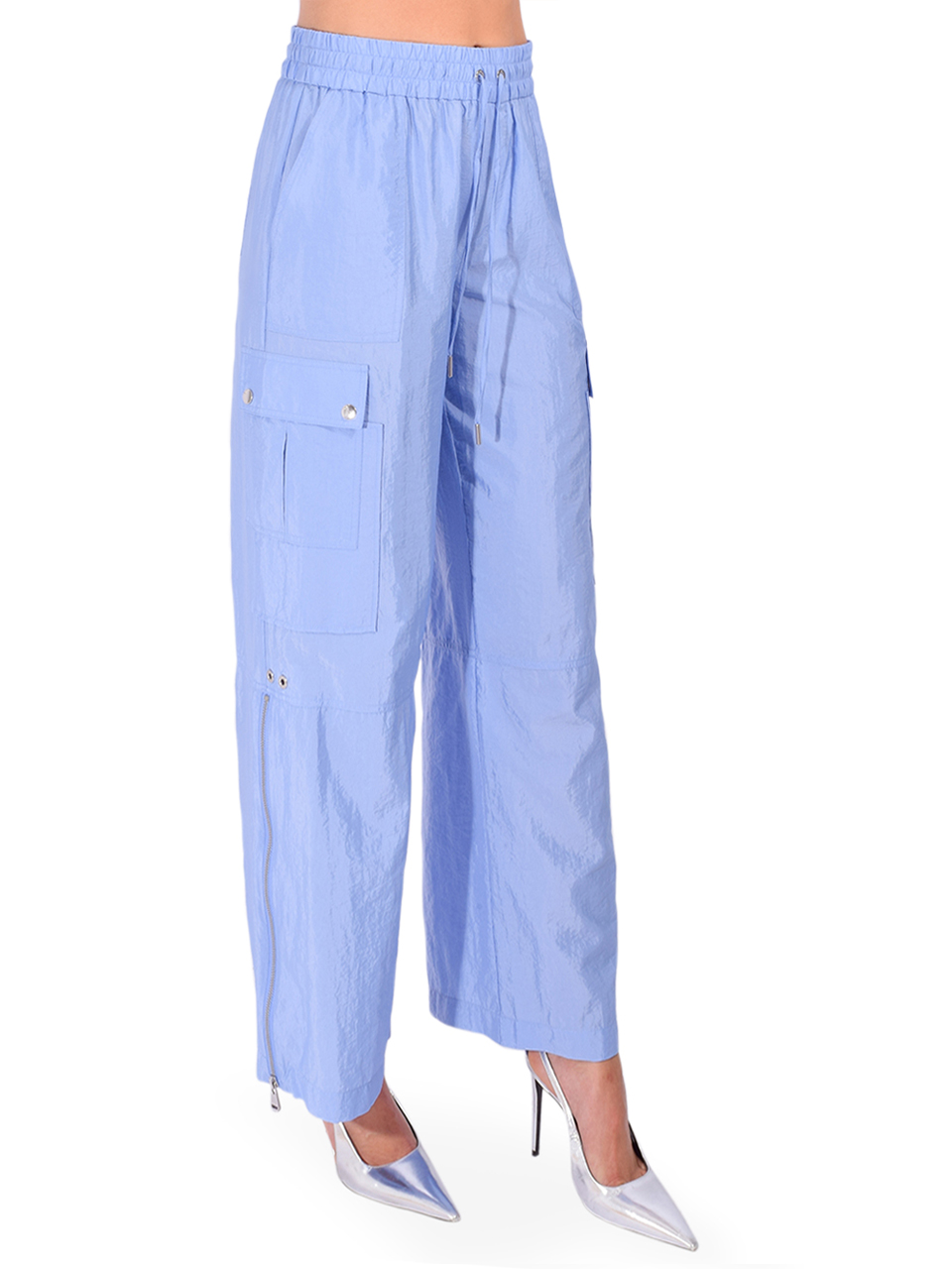 CINQ À SEPT Indira Pants in Blue Side View 